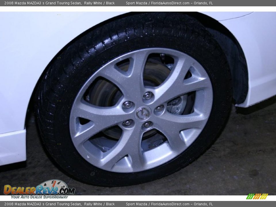 2008 Mazda MAZDA3 s Grand Touring Sedan Rally White / Black Photo #30