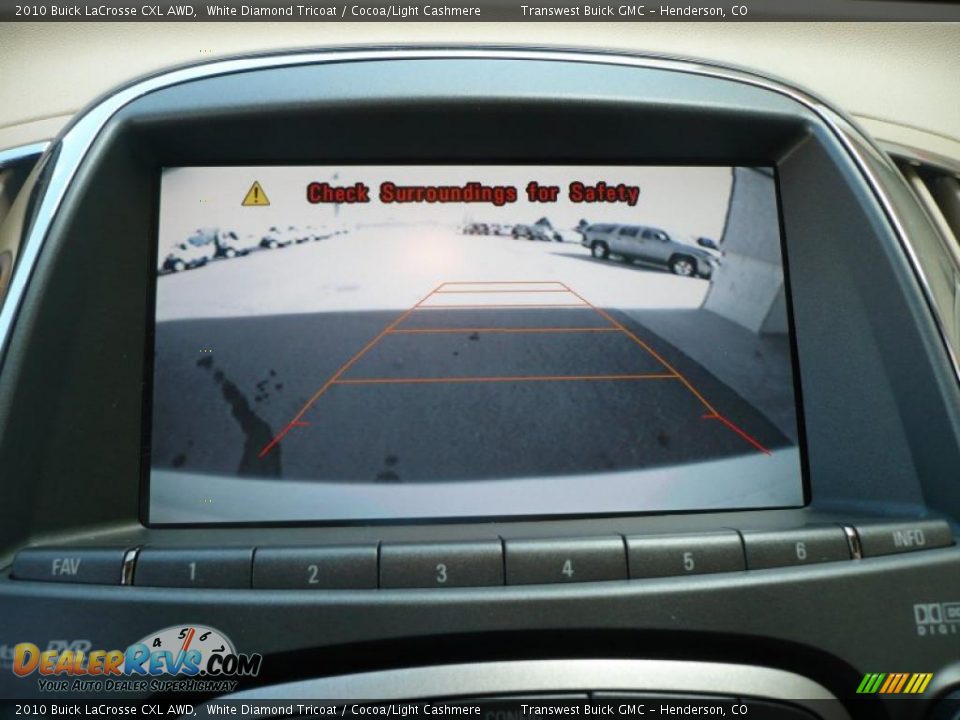 2010 Buick LaCrosse CXL AWD White Diamond Tricoat / Cocoa/Light Cashmere Photo #7