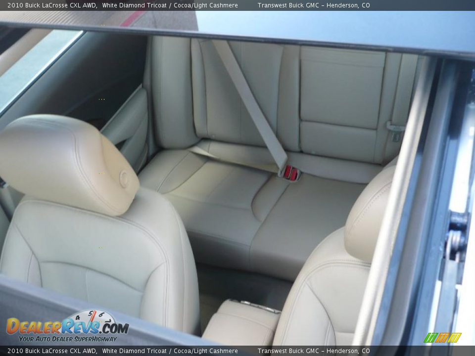 2010 Buick LaCrosse CXL AWD White Diamond Tricoat / Cocoa/Light Cashmere Photo #8