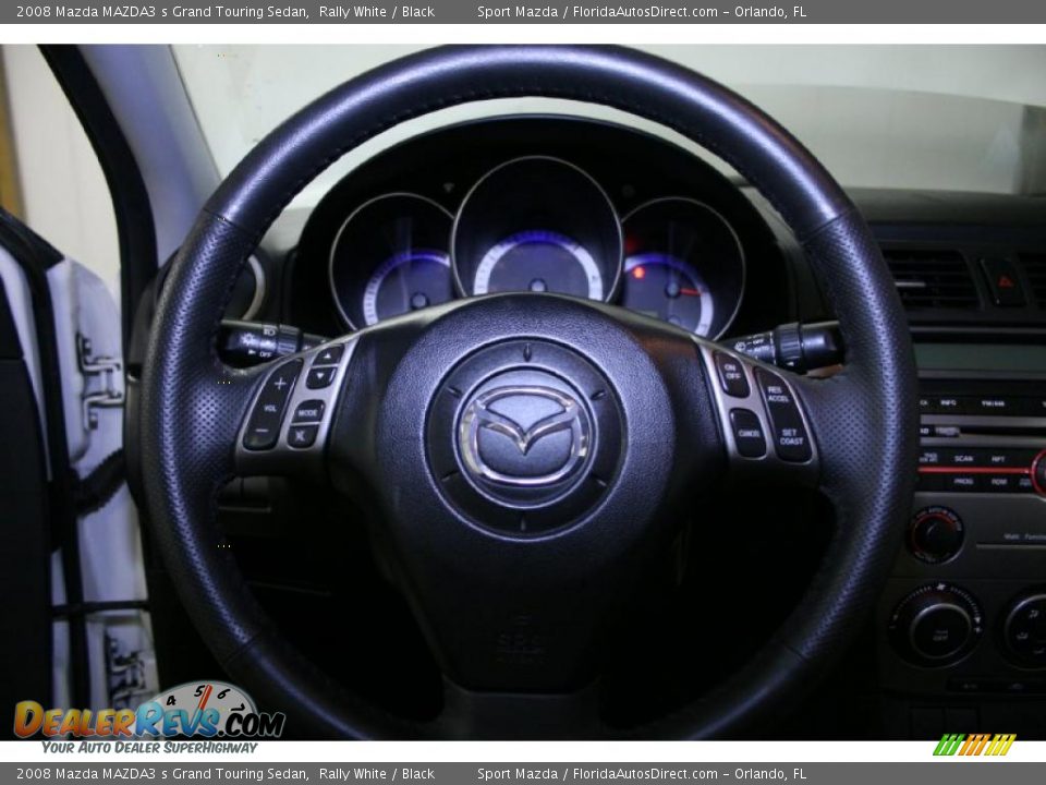2008 Mazda MAZDA3 s Grand Touring Sedan Rally White / Black Photo #36
