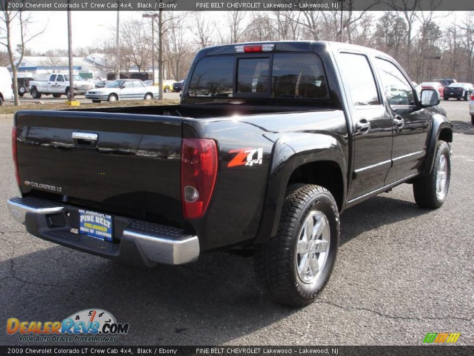 2009 Chevrolet Colorado LT Crew Cab 4x4 Black / Ebony Photo #4