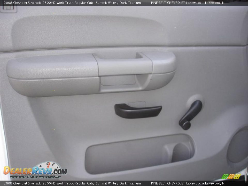 2008 Chevrolet Silverado 2500HD Work Truck Regular Cab Summit White / Dark Titanium Photo #10