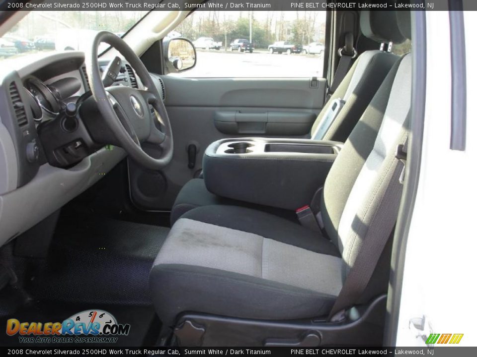 2008 Chevrolet Silverado 2500HD Work Truck Regular Cab Summit White / Dark Titanium Photo #11