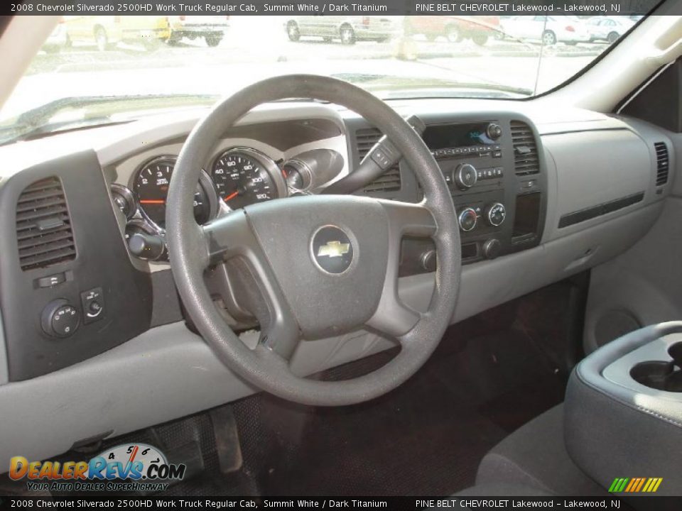 2008 Chevrolet Silverado 2500HD Work Truck Regular Cab Summit White / Dark Titanium Photo #12