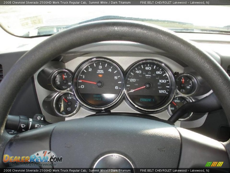 2008 Chevrolet Silverado 2500HD Work Truck Regular Cab Summit White / Dark Titanium Photo #14