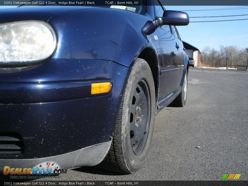 2001 Volkswagen Golf GLS 4 Door Indigo Blue Pearl / Black Photo #3