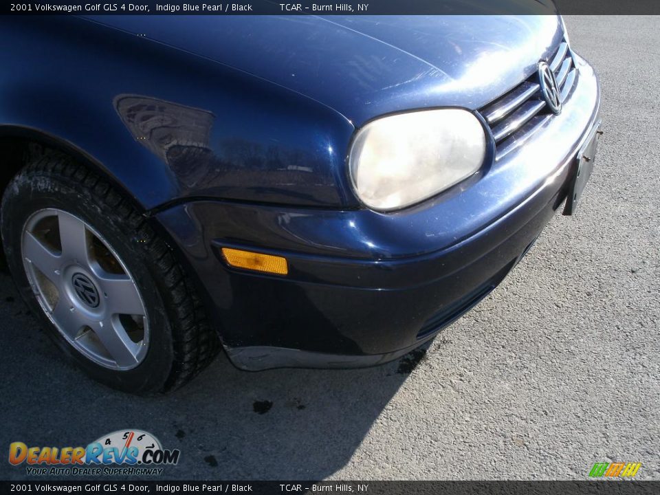 2001 Volkswagen Golf GLS 4 Door Indigo Blue Pearl / Black Photo #4