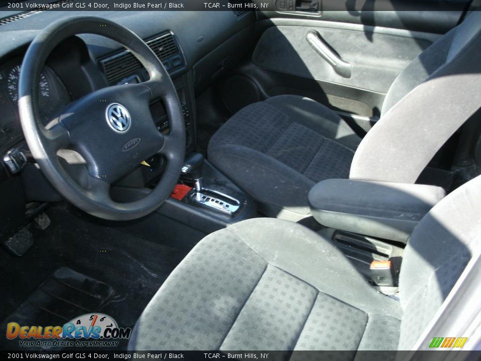 2001 Volkswagen Golf GLS 4 Door Indigo Blue Pearl / Black Photo #5