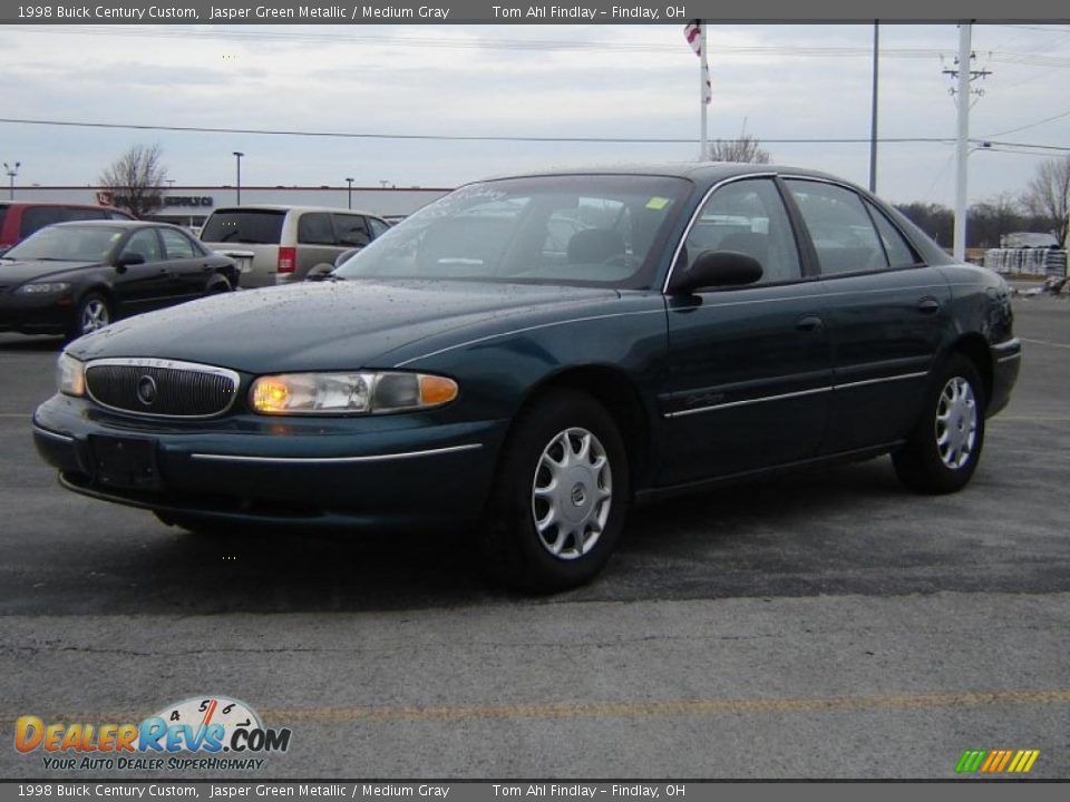 1998 Buick Century Custom Jasper Green Metallic / Medium Gray Photo #1