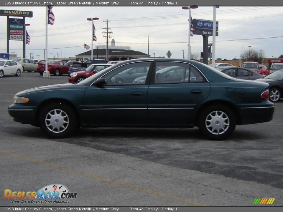 1998 Buick Century Custom Jasper Green Metallic / Medium Gray Photo #2