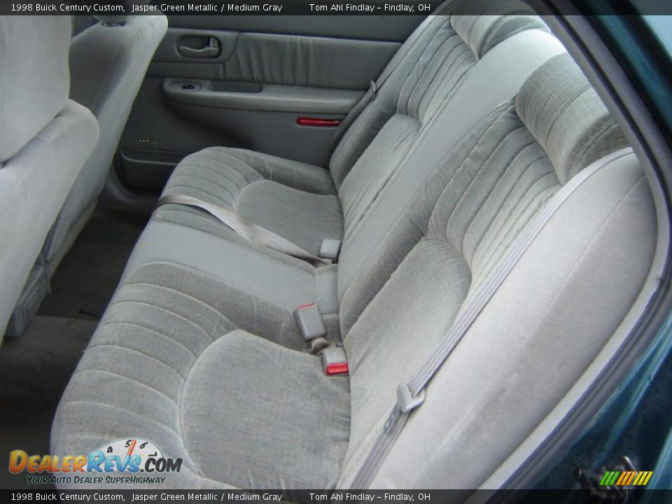 1998 Buick Century Custom Jasper Green Metallic / Medium Gray Photo #11