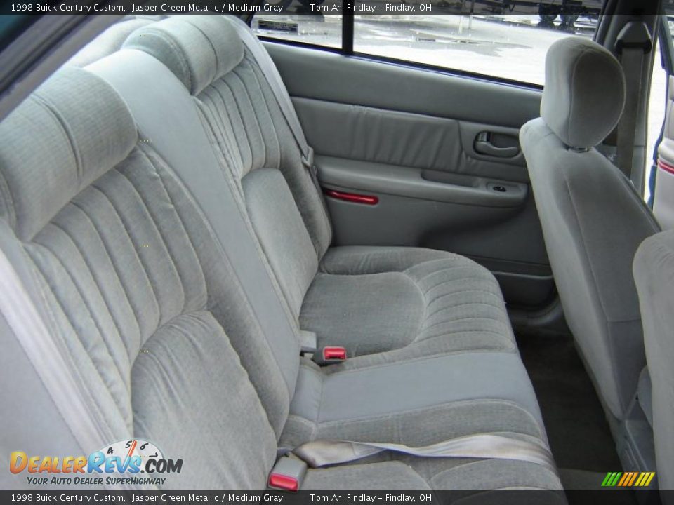 1998 Buick Century Custom Jasper Green Metallic / Medium Gray Photo #12
