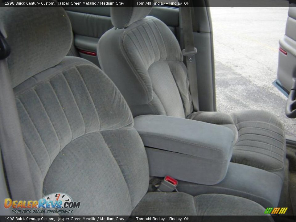1998 Buick Century Custom Jasper Green Metallic / Medium Gray Photo #13