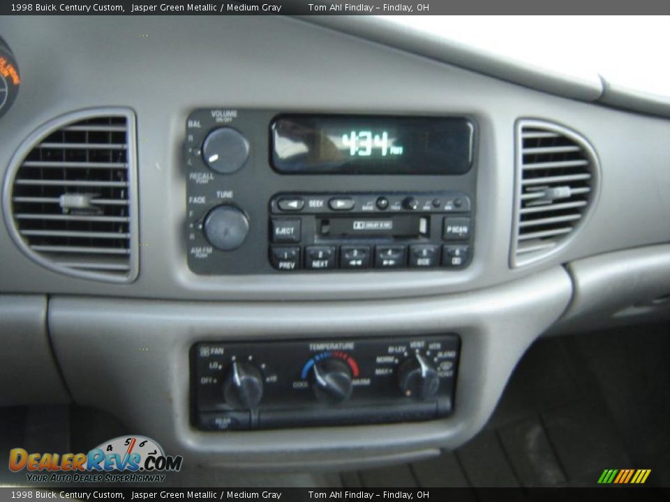 1998 Buick Century Custom Jasper Green Metallic / Medium Gray Photo #15