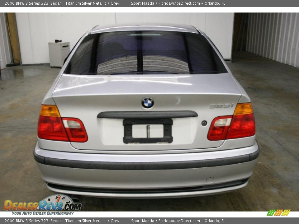 2000 BMW 3 Series 323i Sedan Titanium Silver Metallic / Grey Photo #6