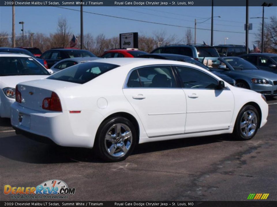 2009 Chevrolet Malibu LT Sedan Summit White / Titanium Photo #3