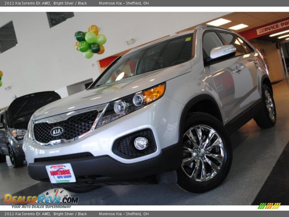 2011 Kia Sorento EX AWD Bright Silver / Black Photo #2