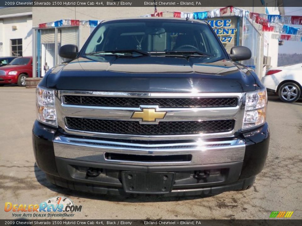 2009 Chevrolet Silverado 1500 Hybrid Crew Cab 4x4 Black / Ebony Photo #2