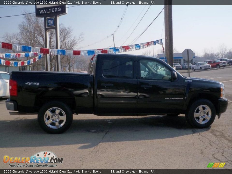 2009 Chevrolet Silverado 1500 Hybrid Crew Cab 4x4 Black / Ebony Photo #4