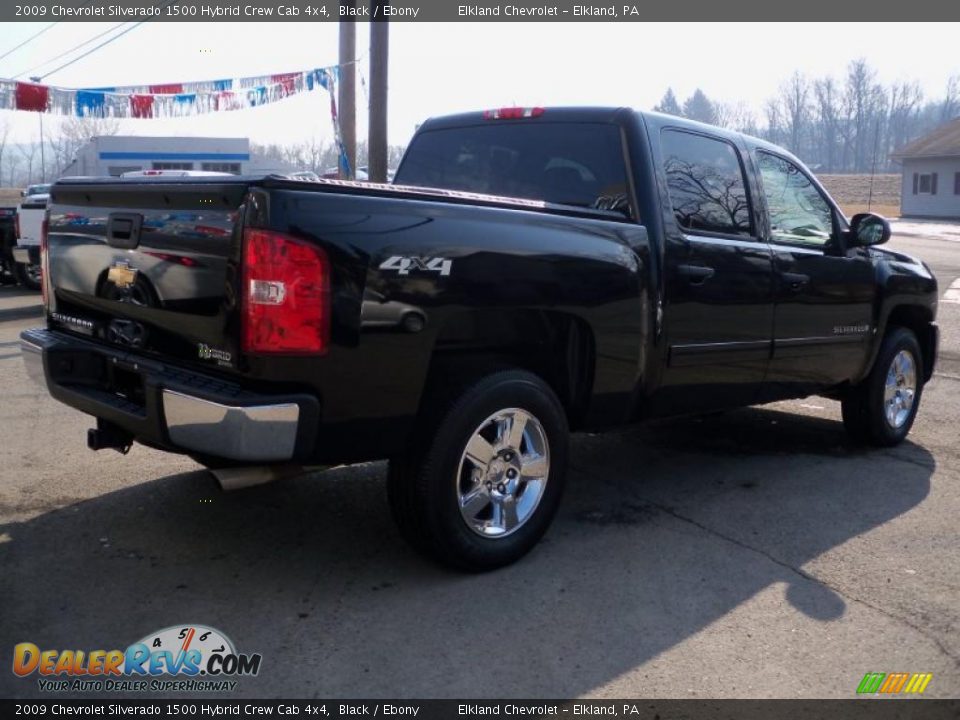 2009 Chevrolet Silverado 1500 Hybrid Crew Cab 4x4 Black / Ebony Photo #5