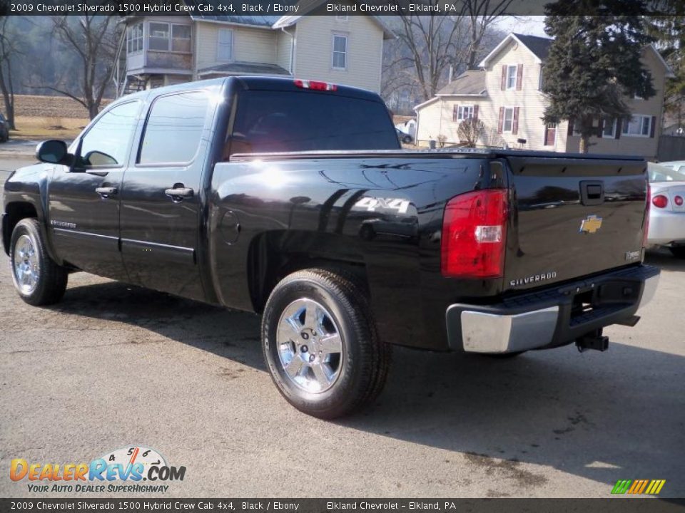 2009 Chevrolet Silverado 1500 Hybrid Crew Cab 4x4 Black / Ebony Photo #7