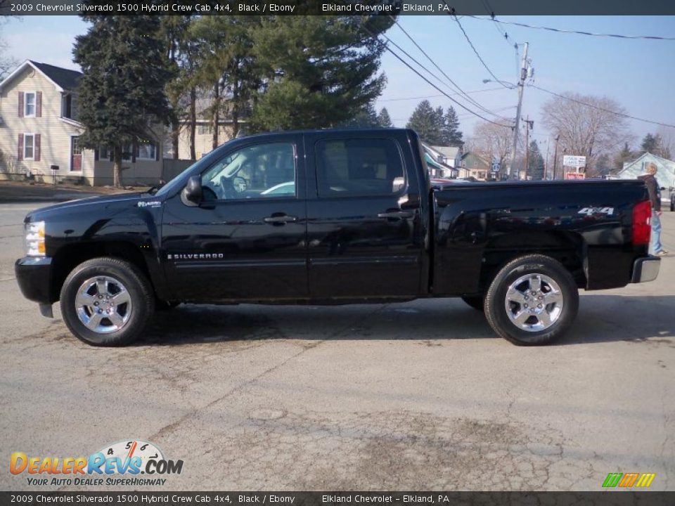 2009 Chevrolet Silverado 1500 Hybrid Crew Cab 4x4 Black / Ebony Photo #8