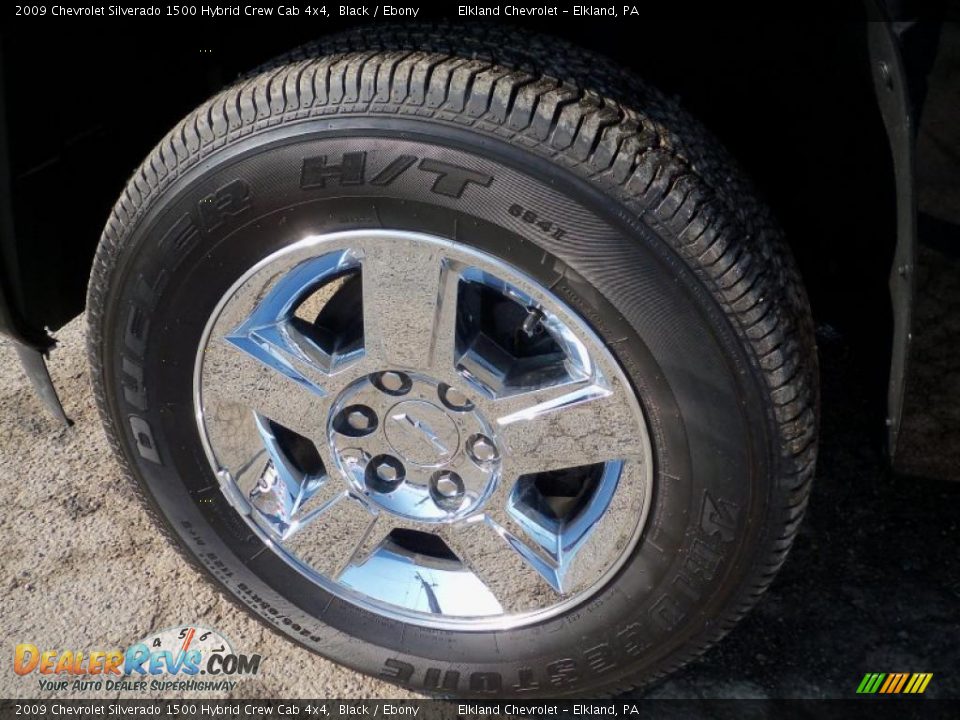 2009 Chevrolet Silverado 1500 Hybrid Crew Cab 4x4 Black / Ebony Photo #9