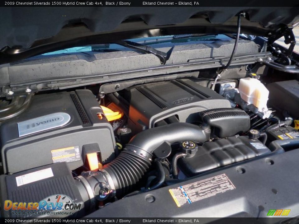 2009 Chevrolet Silverado 1500 Hybrid Crew Cab 4x4 Black / Ebony Photo #14