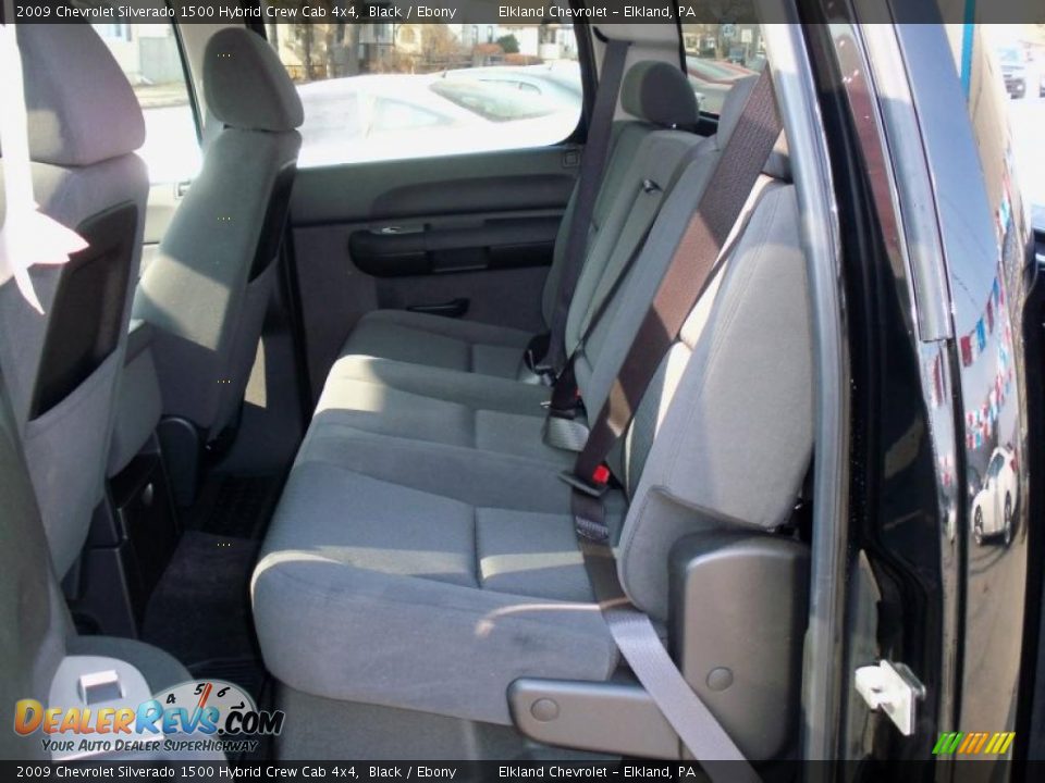 2009 Chevrolet Silverado 1500 Hybrid Crew Cab 4x4 Black / Ebony Photo #16