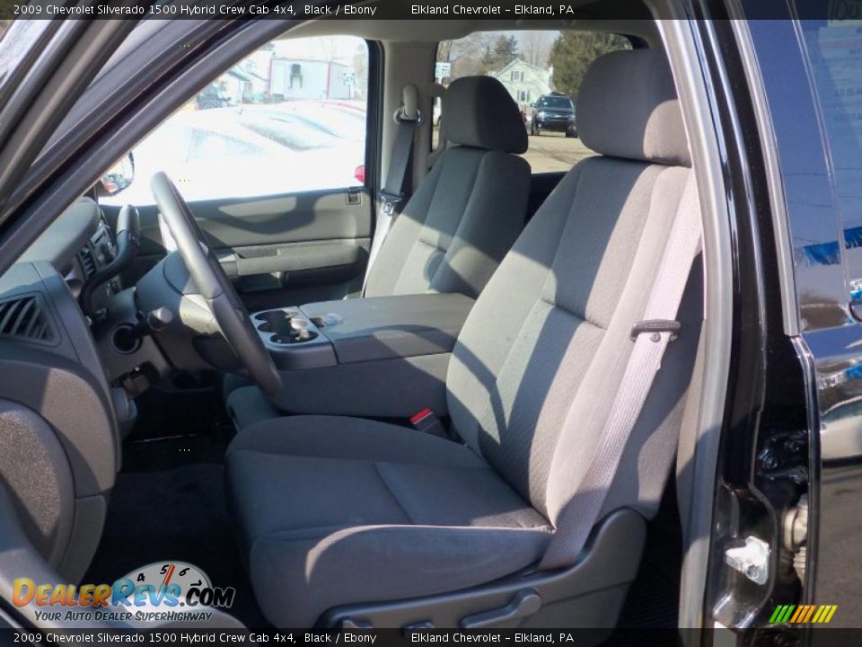 2009 Chevrolet Silverado 1500 Hybrid Crew Cab 4x4 Black / Ebony Photo #25
