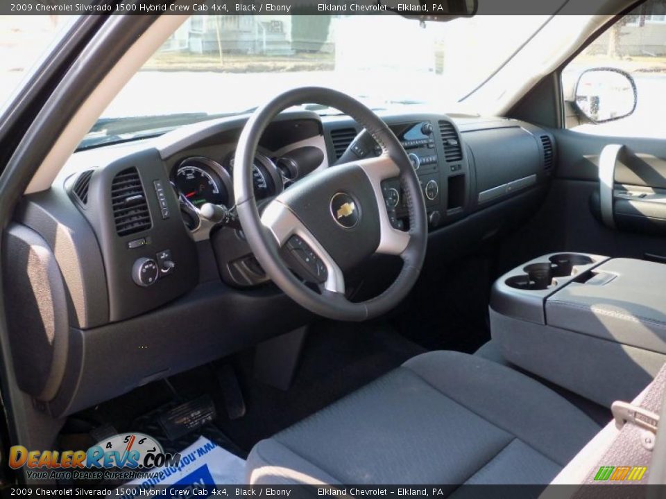 2009 Chevrolet Silverado 1500 Hybrid Crew Cab 4x4 Black / Ebony Photo #26