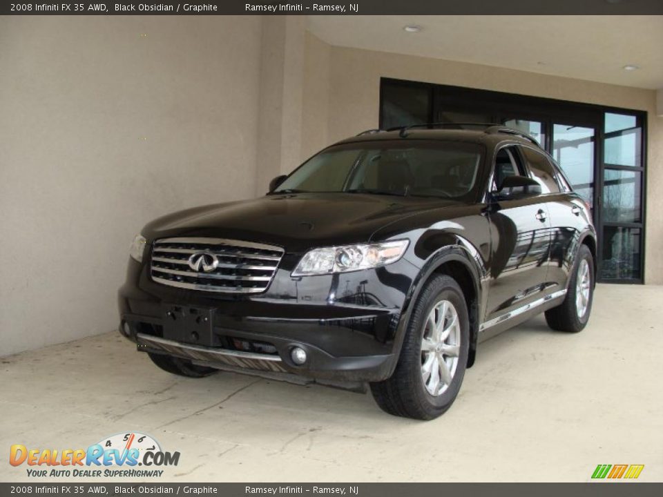 2008 Infiniti FX 35 AWD Black Obsidian / Graphite Photo #1