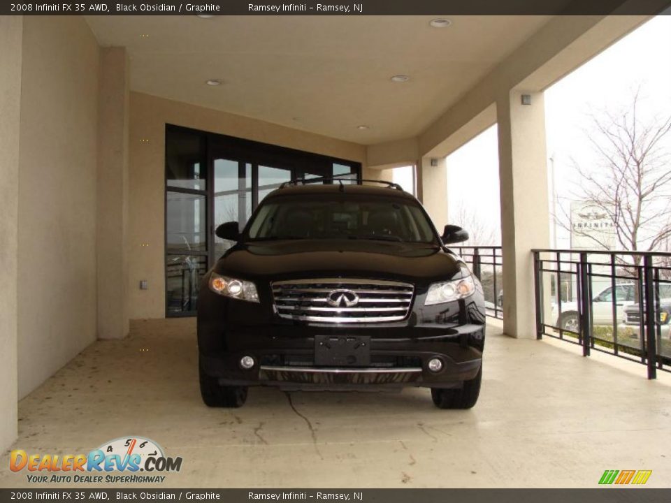 2008 Infiniti FX 35 AWD Black Obsidian / Graphite Photo #2