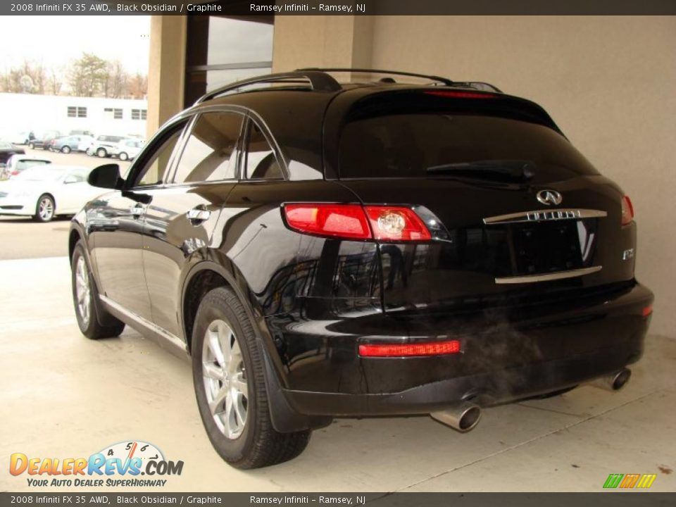 2008 Infiniti FX 35 AWD Black Obsidian / Graphite Photo #5