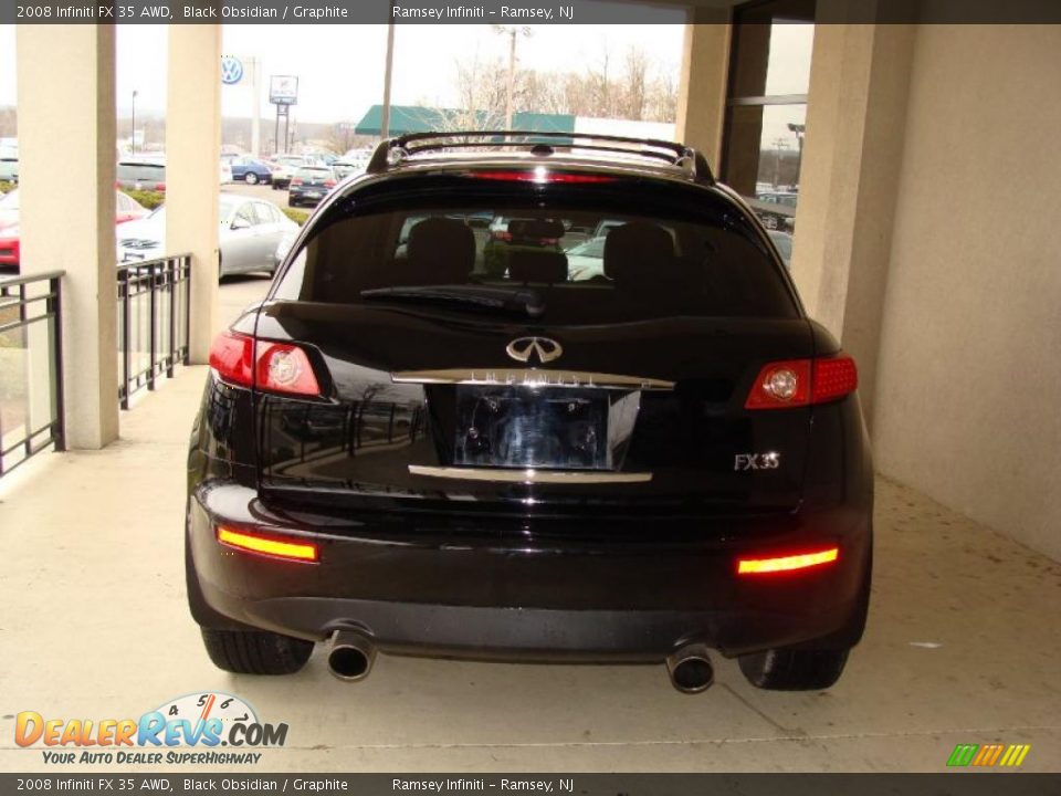 2008 Infiniti FX 35 AWD Black Obsidian / Graphite Photo #6