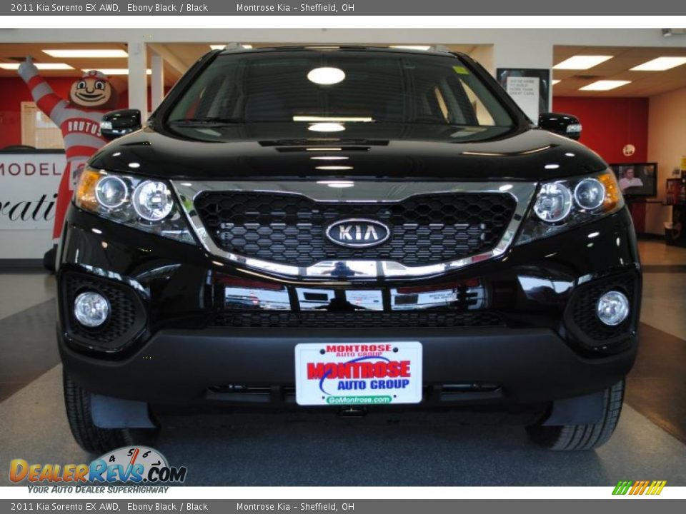 2011 Kia Sorento EX AWD Ebony Black / Black Photo #11