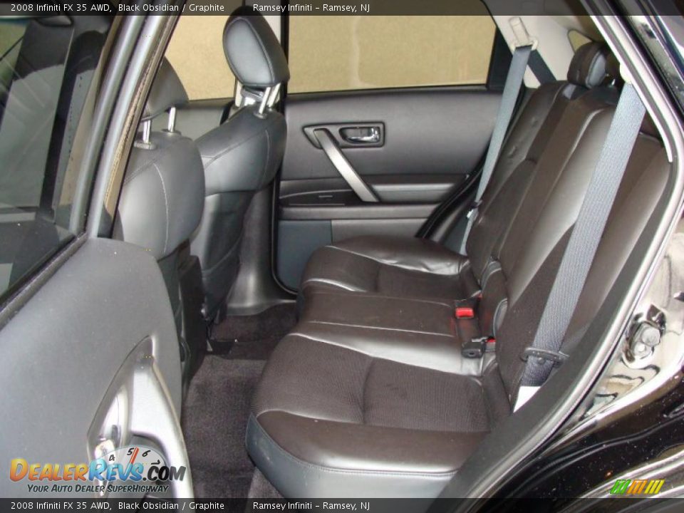 2008 Infiniti FX 35 AWD Black Obsidian / Graphite Photo #7
