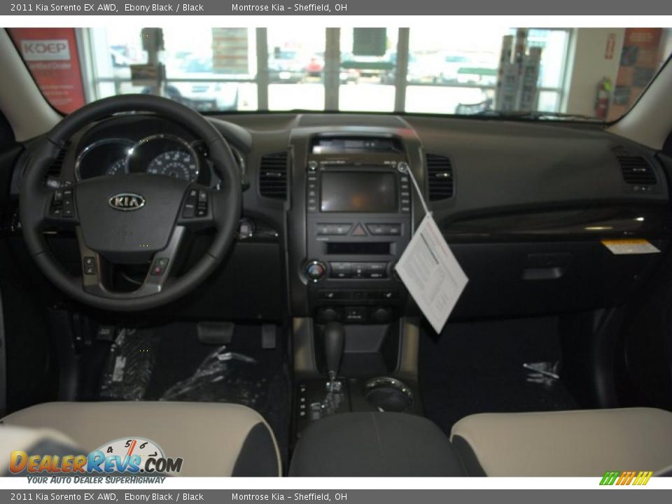 2011 Kia Sorento EX AWD Ebony Black / Black Photo #12