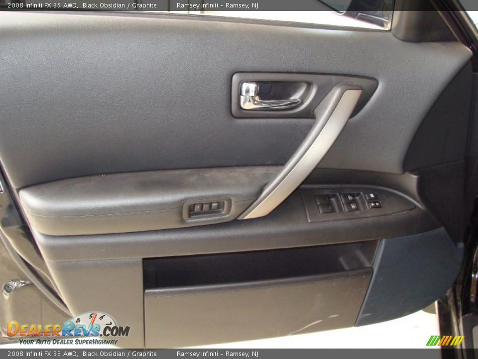 2008 Infiniti FX 35 AWD Black Obsidian / Graphite Photo #9