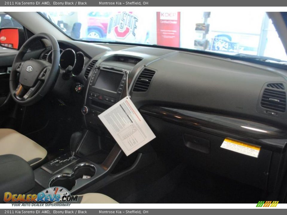 2011 Kia Sorento EX AWD Ebony Black / Black Photo #14