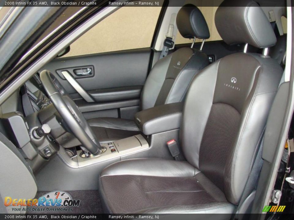 2008 Infiniti FX 35 AWD Black Obsidian / Graphite Photo #10