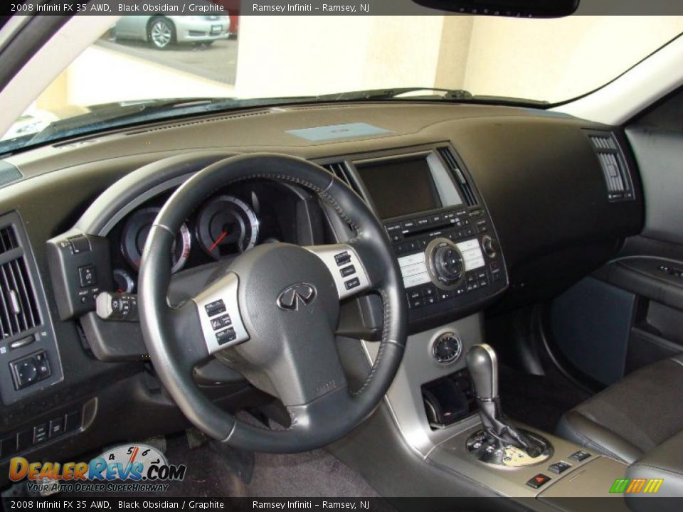 2008 Infiniti FX 35 AWD Black Obsidian / Graphite Photo #11
