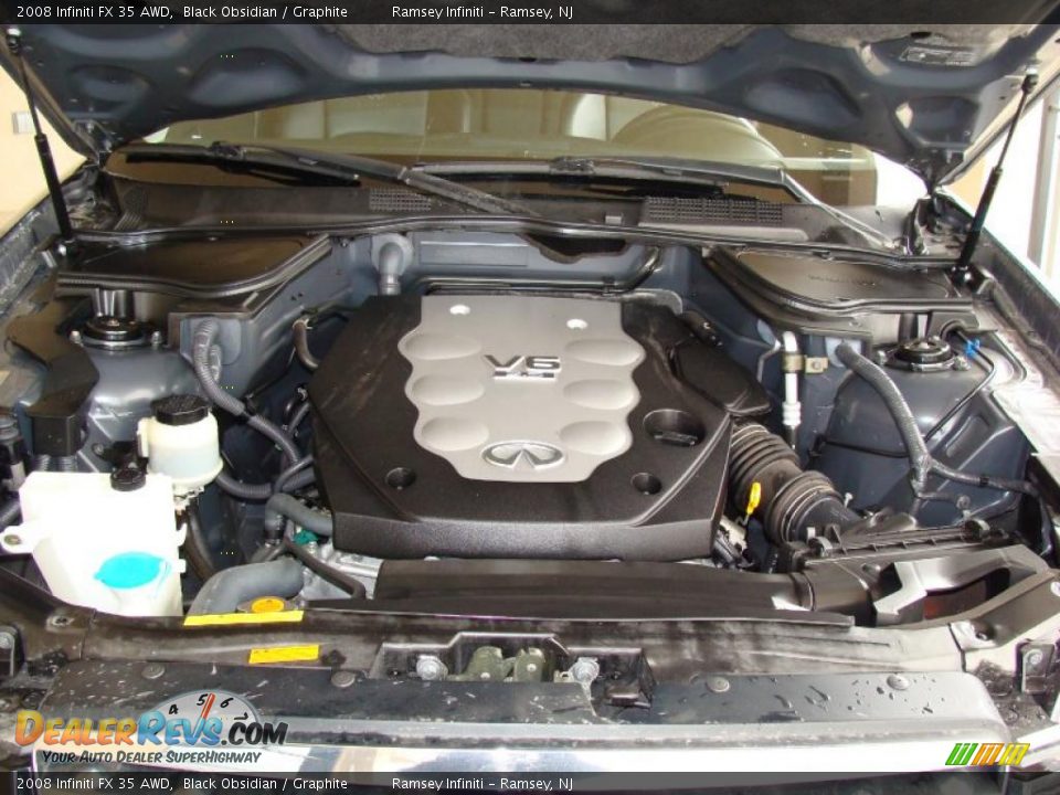 2008 Infiniti FX 35 AWD Black Obsidian / Graphite Photo #14