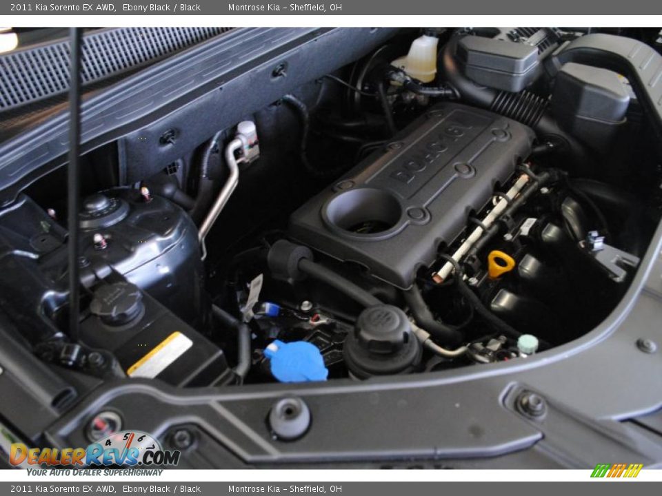 2011 Kia Sorento EX AWD Ebony Black / Black Photo #24