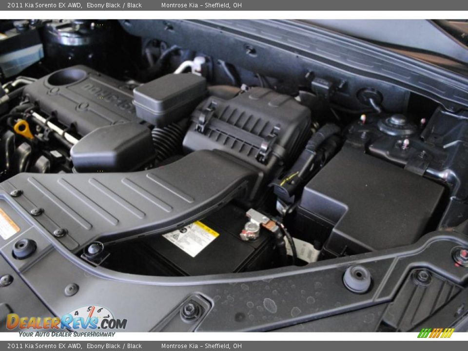 2011 Kia Sorento EX AWD Ebony Black / Black Photo #25