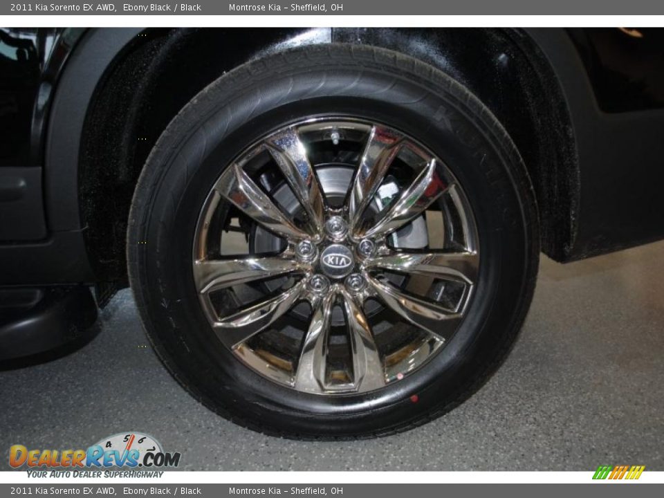 2011 Kia Sorento EX AWD Ebony Black / Black Photo #29