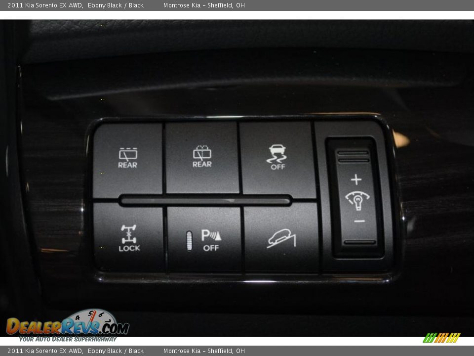 2011 Kia Sorento EX AWD Ebony Black / Black Photo #30