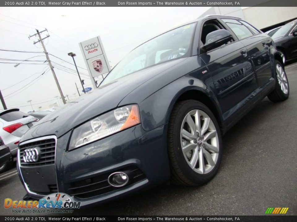 2010 Audi A3 2.0 TDI Meteor Gray Pearl Effect / Black Photo #1