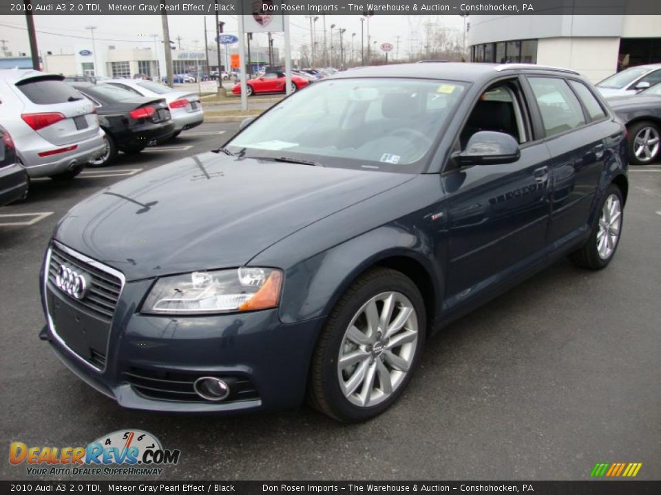2010 Audi A3 2.0 TDI Meteor Gray Pearl Effect / Black Photo #2