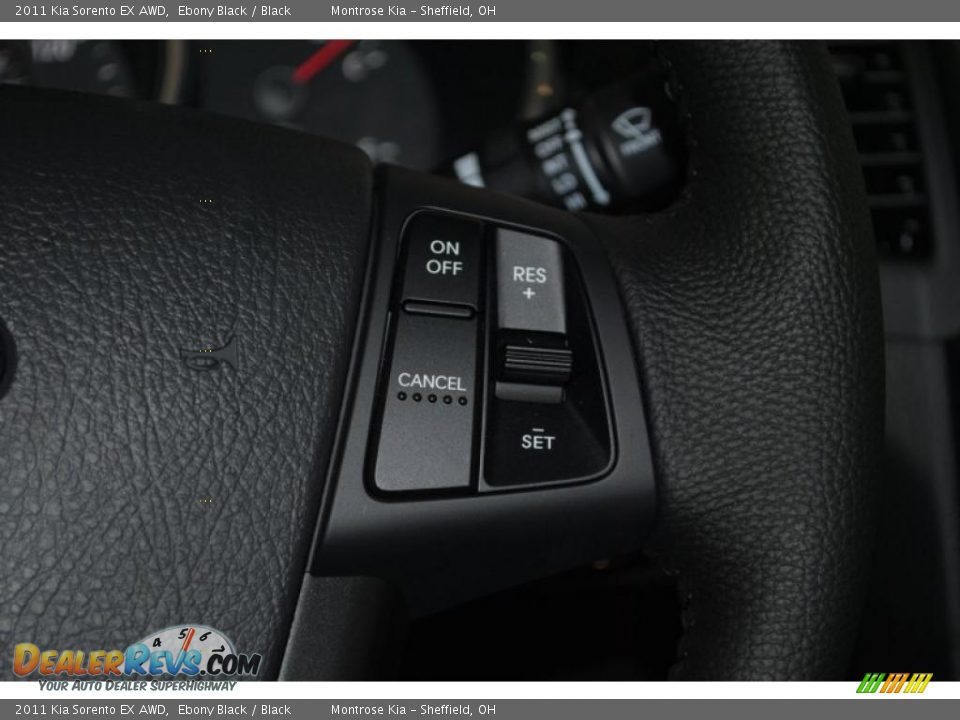 2011 Kia Sorento EX AWD Ebony Black / Black Photo #33